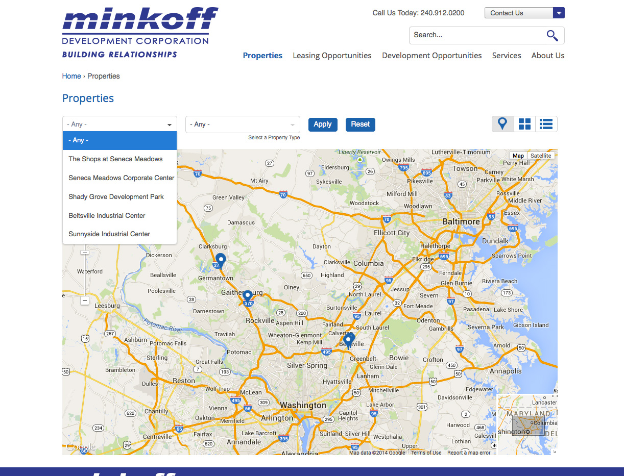 Minkoff Development Corporation Map