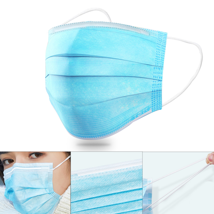 3-ply disposable personal protective face mask