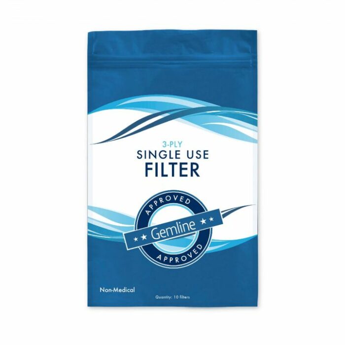 3-ply single use filters (10 filters per pack)